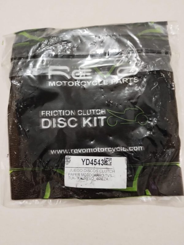 Discos CLUTCH PAPER.MOTOCARRO TVS KING TUK-TUK/REVO_SETX4 